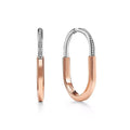 18K Tiffany Lock Diamond Earrings