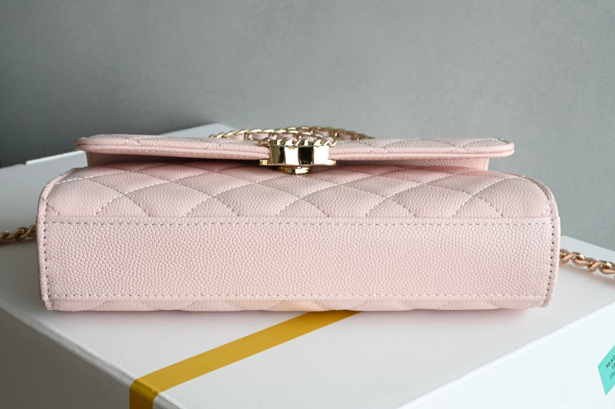 CHANEL 25S KELLY 18 CM IN LIGHT PINK LAMBSKIN