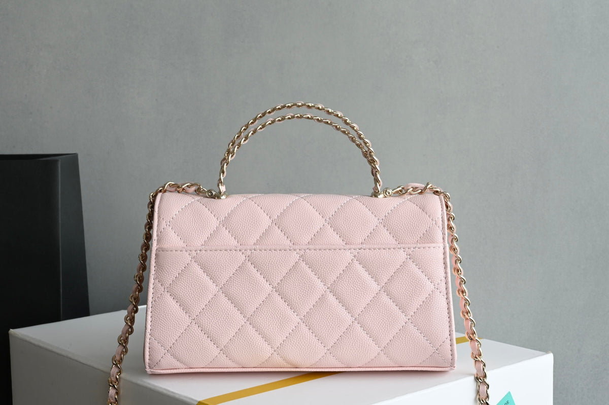 CHANEL 25S KELLY 18 CM IN LIGHT PINK LAMBSKIN