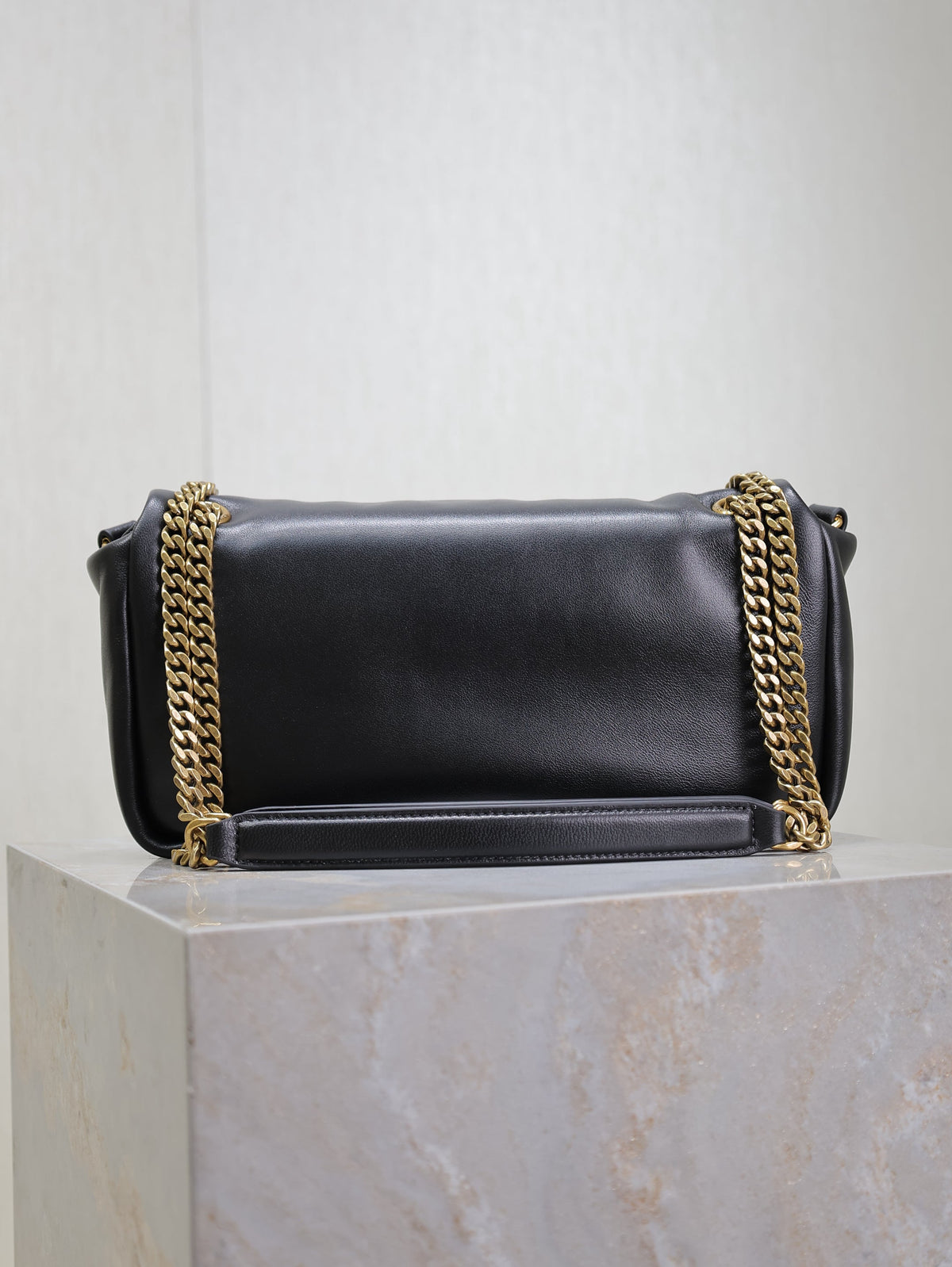 YSL 25S CALYPSO HANDBAG 26 IN BLACK LAMBSKIN GOLD HARDWRE