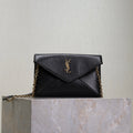 YSL 25S CALYPSO MINI 19 IN BLACK LAMBSKIN GOLD HARDWRE
