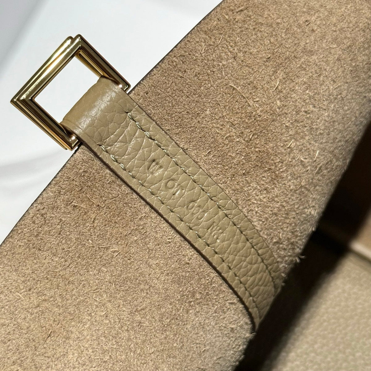 HERMES 25S PICOTIN LOCK 22 IN TAN BROWN CALFSKIN GOLD HARDWARE