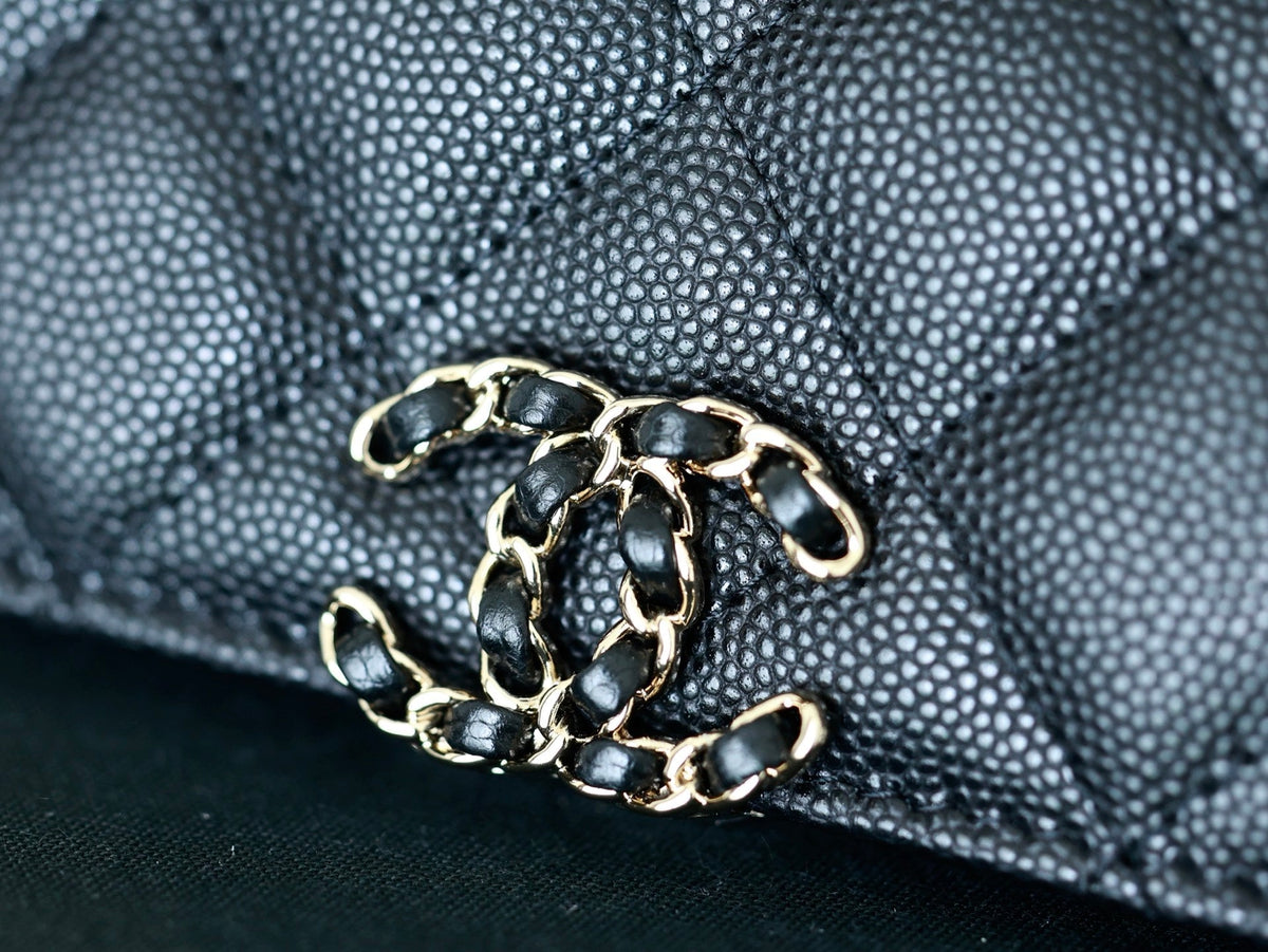 CHANEL 25S KELLY IN BLACK LAMBSKIN WITH GOLD HARDWARE