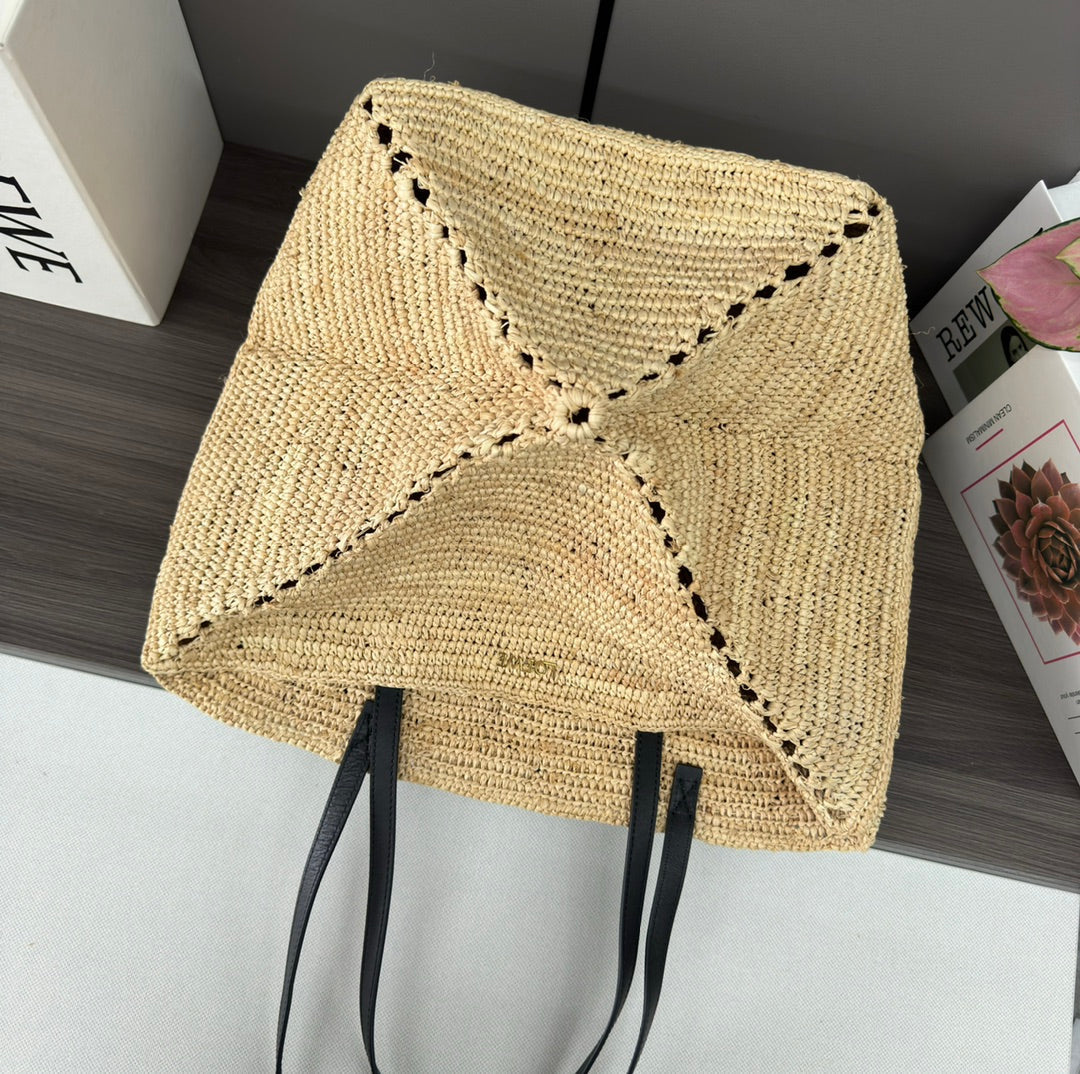 LOEWE 25S PUZZLE FOLD BAG 31 IN NATURAL CALFSKIN SHOULDER STRAP