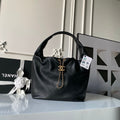 CHANEL 25S HOBO BAG 45 IN BLACK LAMBSKIN