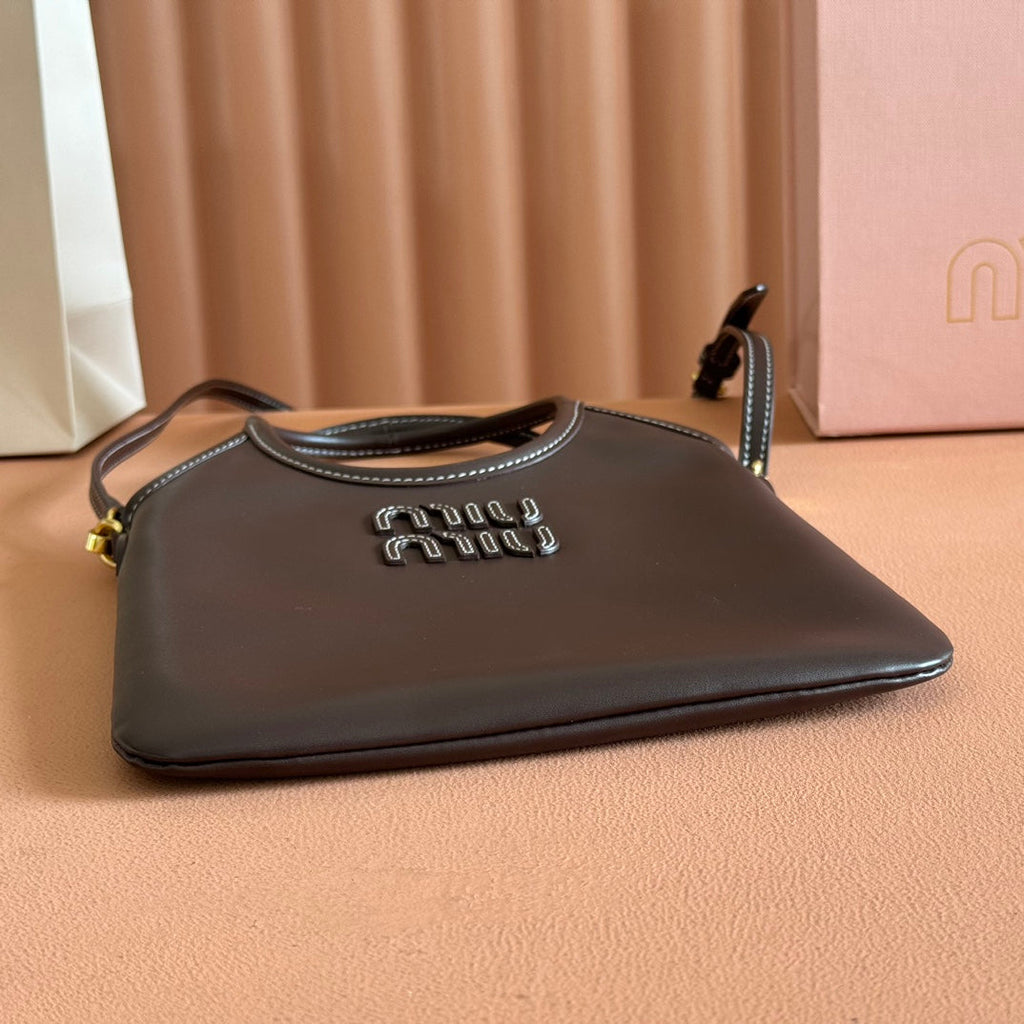 IVY SMALL TOTE BAG 24 IN BRIARWOOD BROWN CALFSKIN
