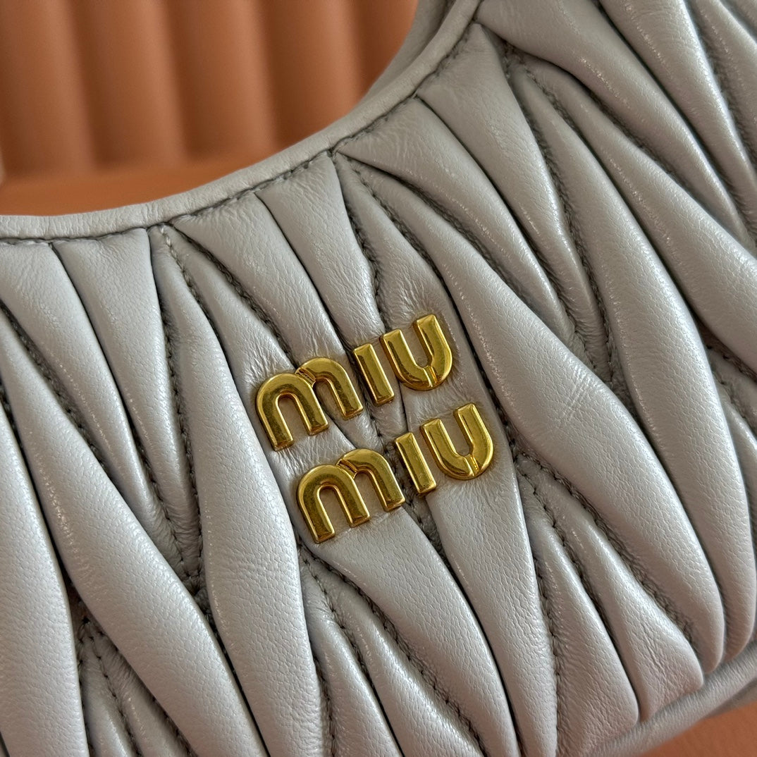 WANDER MATELASSÉ NAPPA MINI BAG 18 IN LIGHT BLUE LAMBSKIN