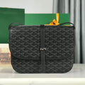 BELVEDERE MM BAG 28 IN BLACK GOYARDINE CANVAS AND CALFSKIN