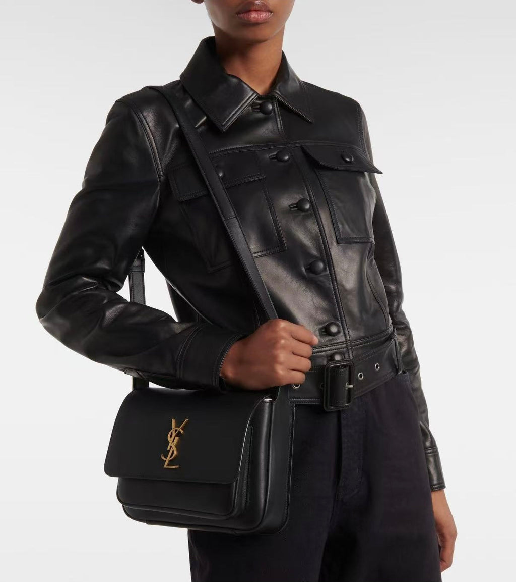 YSL 25S NIKI BABY 22 IN BLACK CALFSKIN GOLD HARDWARE