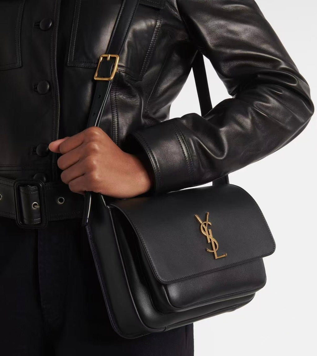 YSL 25S NIKI BABY 22 IN BLACK CALFSKIN GOLD HARDWRE